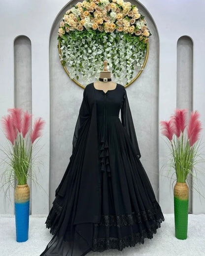 TWO LAYER CHIFFON MAXI 3pc