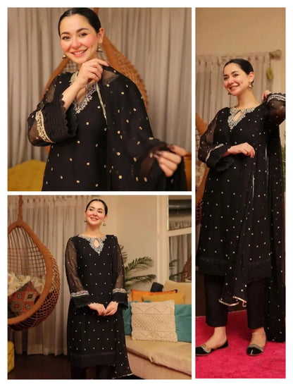 HANIA AMiR Shafoon Embroidered 3pcs