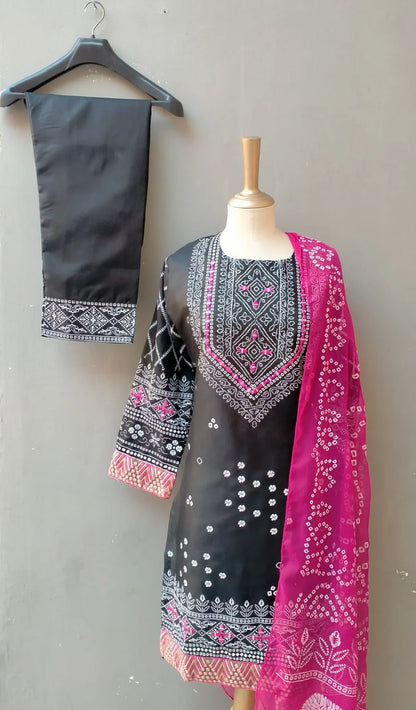 PREMIUM 3PC COLLECTION CHUNRI SILK