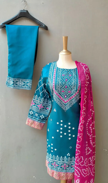 PREMIUM 3PC COLLECTION CHUNRI SILK