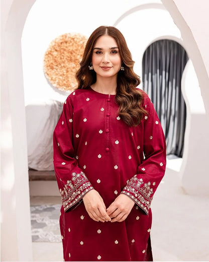 HASEEN EMB LONG LENGHT(HEAVY EMBROIDERY) 2PC